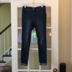 High rise skinny jeans